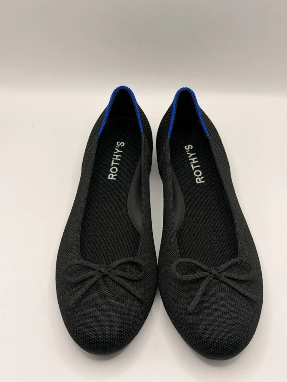 Rothy's Women The Ballet Knit Black Flat Sz 7.5